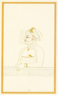 Portrait of Yadukul Chandrabhal Maharaja Dharampal Ji II of Karauli