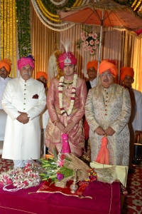 Rajkumar Ratnakar Singh Raikwar ,Yuvraj Vivasvat Pal and Maharajah Krishna Chandra Pal