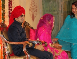 Yuvraj Vivasvat Pal and Yuvrani Anshika Kumari of Karauli (Karauli)