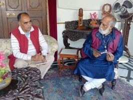 Shriji Arvind Singh Mewar of Udaipur with Dr. Maharaj Pushpendra Singh Ranawat of Karjali