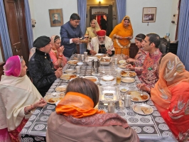 Dinner hosted at Karjali House for Shriji on the occasion of Banola of Lakshyaraj Singh Mewar