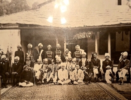 Kumaon Chand Durbarr - at the Gaddi Raja Udai Raj Singh and Yuvraj Hari Chand Raj Singh at Kashipur House Nainital