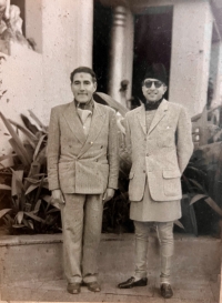 Raja Hari Chand Raj Singh of Kumaon - Kashipur with his brother in law HM King Tribhuvan of Nepal