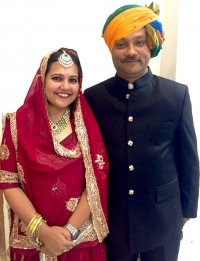 Yuvraj Narendra Chand Singh with Yuvrani Kamakshi Singh of Kumaon (Kumaon)