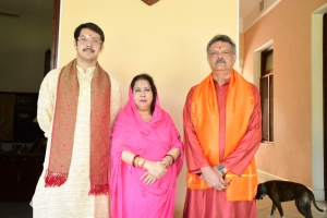 Raja Yogeshwar Raj Singh, Rani Kriti Singh and Yuvraj Maikaleshwar Raj Singh