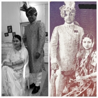 Late Raja Devwrat Singh with Rani Vibha Devwrat Singh