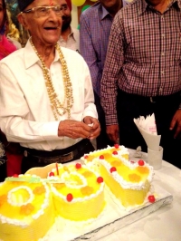 A pround moment Th. Narayan Singhji turned 100 this year on 24th March 2016