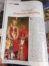 Wedding pictures of Baisa Radhika Singh Parmar Kila Amargarh with Kr. Mahipat Singh Bhati of Bhanwari wedding in Wedding Affair magazine