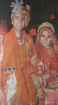 Princess Vaishnavi Kumari married to HH Prince Kumar Saheb Padmanabh Singhji of Gondol (Kishangarh)