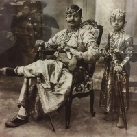 H.H Maharao Shri Umed Singh Ji Bahadur With His Son MaharajKumar Kunwar Bhim Singh Ji Bahadur
