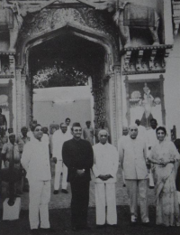Maharao Raja and Maharani of Kotah with Nawab of Loharu and Maharaja of Jammu and Kashmir