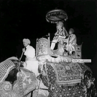 Scene of the marriage of H.H Maharajadhiraj Hadendra Shiromani Hadadhiraja Maharaja Maharao Brijraj Singh ji Bahadur, the Hada Chauhan ruler of the princely state of Kota in Rajasthan