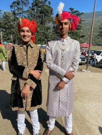 Tikka Rajkumar Shri Kartikeshwar Singhji with Kanwar Shri Keshvender Singhji (Kullu)