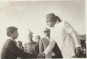 Kunwar Narendra Singh Ji (R.P.S), awarded by Bikaner Collector Guman Singh Ji of Bagoli (Kusumdesar)