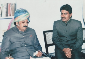Kunwar Narendra Singh Ji (R.P.S) with HH Maharaja Shri Gaj Singh Ji