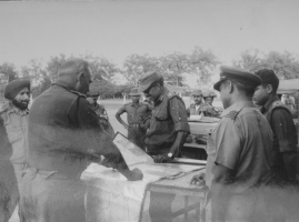 Lt.Gen Sagat Singh Ji with Maj.Gen Krishna Rao and Air Vice Marshal Chandan Singh Ji during 1971 War