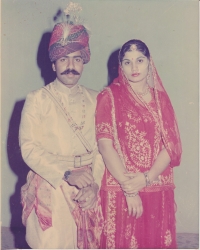 Thakur Col. Ran Vijay singh and Damayanti Kumari of Bhensola (Kusumdesar)