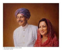 H.H. Maharajadhiraj Mirza Maharao Shri Pragmalji Madansinhji III and H.H. Maharani Pritidevi