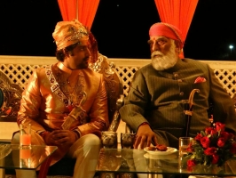 Kunwar Akshay Pal with HH Arvind Singh Ji of Mewar
