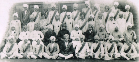 Captain Thakur Shiv Varan Singhji (First Row Standing - Fourth from the left) at Kshatriya Conference