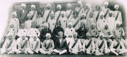 Captain Thakur Shiv Varan Singhji (First Row Standing - Fourth from the left) at Kshatriya Conference (Lodha)