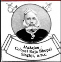 Colonel Raja Bhopal Singhji, ADC, Raja of Mahajan