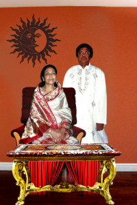 Smt. Alokananda Singha with Shri Asit Kumar Singha (Maheshpur Raj)