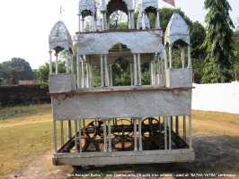 Sri Narayan Ratha - Bronze and Iron Chariot with 09 solid iron symmetrical wheels (Maheshpur Raj)