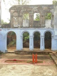 Altar of Sacrificial Offerings at Maa Singhabahini Devi Temple