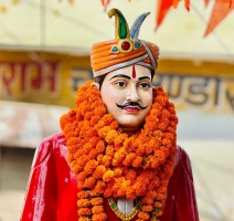 Maharaja Tej Singh Judeo, the great Chauhan Rajput ruler of Mainpuri Estate, the great hero of the revolution of 1857, who rebelled against the British rule. (Mainpuri)