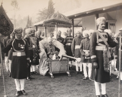 Sir Joginder Sen Bahadur, K.C.S.I., Ruler of Mandi, the premier Hill State in the Punjab States Agency (Mandi)