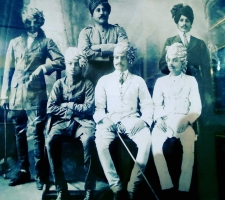 Raj Shri Thakur Sahab Jagat Singhji Mandrella with other Jagirdars (Mandrella)