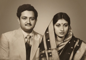 Thakur Saheb Indra Bhushan Singh with Thakurani Neera Devi