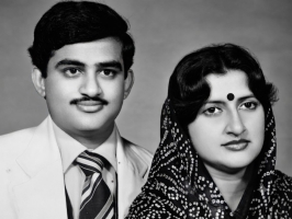 Thakur Saheb Nagendra Bhushan Singh with Thakurani Neha Devi