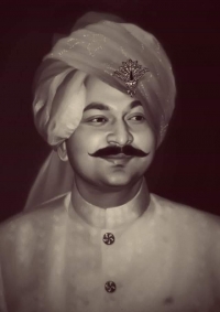 Portrait of Kunwar Dr. Vinay Kumar Singh of Mankapur (Mankapur)
