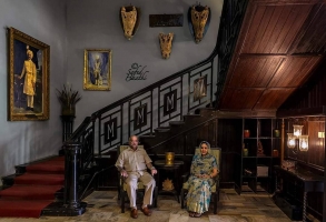 Shri Praveen Chandra Bhanj Deo, the Maharaja of Mayurbhanj and his wife Maharani Rashmi Kumari from Jaisalmer state