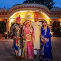 Yuvraj Saheb Ranjitsinhji Jitendrasinhji along with his family (Muli)