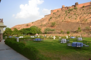 Palace Lawns overlooking the Fort