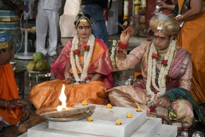 Maharaja Yaduveer Krishnadatta Chamaraja's wedding with Rajkumari Trishikha Kumari of Dungarpur (Mysore)