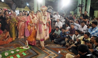 Maharaja Yaduveer Krishnadatta Chamaraja's wedding with Rajkumari Trishikha Kumari of Dungarpur (Mysore)