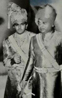 Maharaj Rudrendra Pratap Singh Ji with his hather Maharaj Mahendra Singh Ji (Nagod)