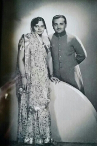 HH Maharaja Mahendra Singh with his first wife HH Maharani Jaswant Kumari (Nagod)