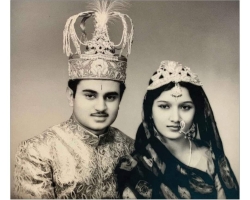 Late Maharaj Kumar Kanti Dev Singh Ji and his Wife Kunwarani Saheba Shashi Mauli Kumari Ji (Nagod)