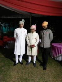 Thakur Saheb Keshav Singhji Namli with Raja Saheb Raghuveer Singhji Multhan and Ranjit Singh Namli