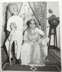 This is the picture of present Thakur Sahab of Namli, Shriman Thakur Sahab Keshav Singh ji with his mother late Thakurani Sahab Mangla Kumari ji clicked in the year 1961 in his Nanihal Multan