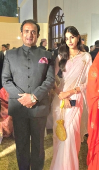 Maharajkumar Vishwa Pratap Singh with daughter Vanshika Singh