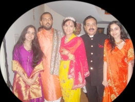 Maharaj Kumar Jagdish Mardaraj, Kumari Prakriti, Kumari Akriti of Nilgiri with Lakshyaraj Singh Mewar and Nivritti Kumari Singhdeo of Bolangir (Nilgiri)