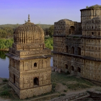 Royal Cenotaphs, Orchha, Madhya Pradesh, 16th–18th century (Orchha)