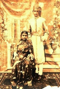 Raja Sarat Chandra Muni Pal and first wife Rani Soubhagya Manjari Devi