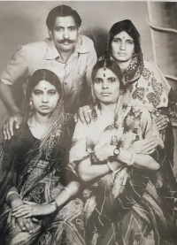 Thakur Saheb Mohan Singh Chauhan with his family